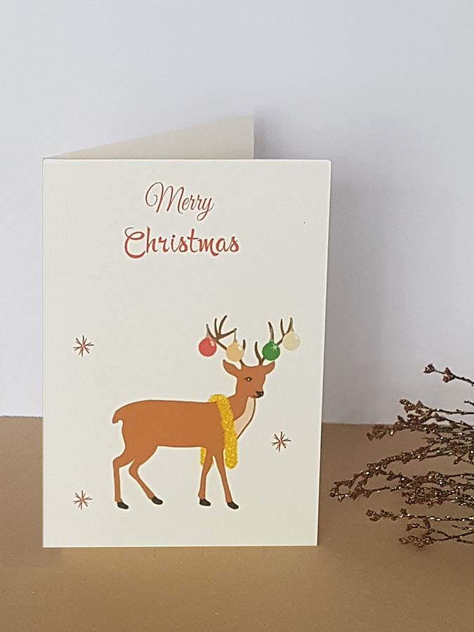 Reindeer Christmas card